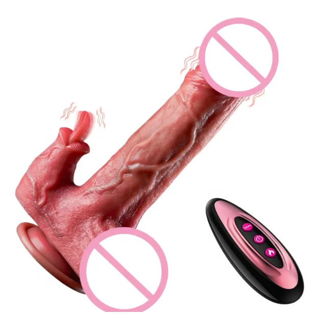 8.7 Inch Realistic Thrusting Dildo Licking Vibrator for Women - 9 Vibration Modes, Waterproof, Remote Control Sex Toys 8.7 Inch Realistic Thrusting Dildo Licking Vibrator for Women - 9 Vibration Modes, Waterproof, Remote Control Sex Toys