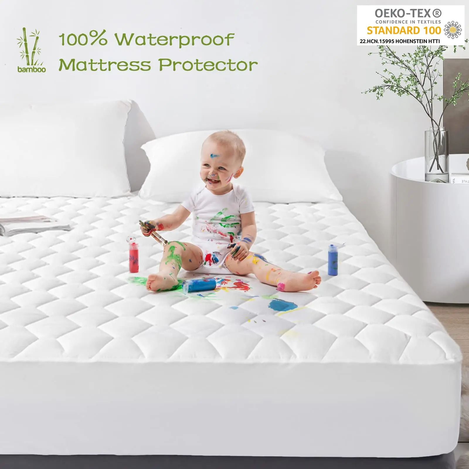 OEM Hypoallergenic Fitted Waterproof Bed Cover