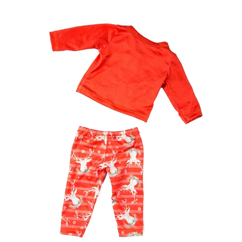 
 Индивидуальный дизайн рождественской 18 дюймов американская девушка Лось костюм Одежда для куклы американская девушка костюм, дисплей Одежда для куклы  