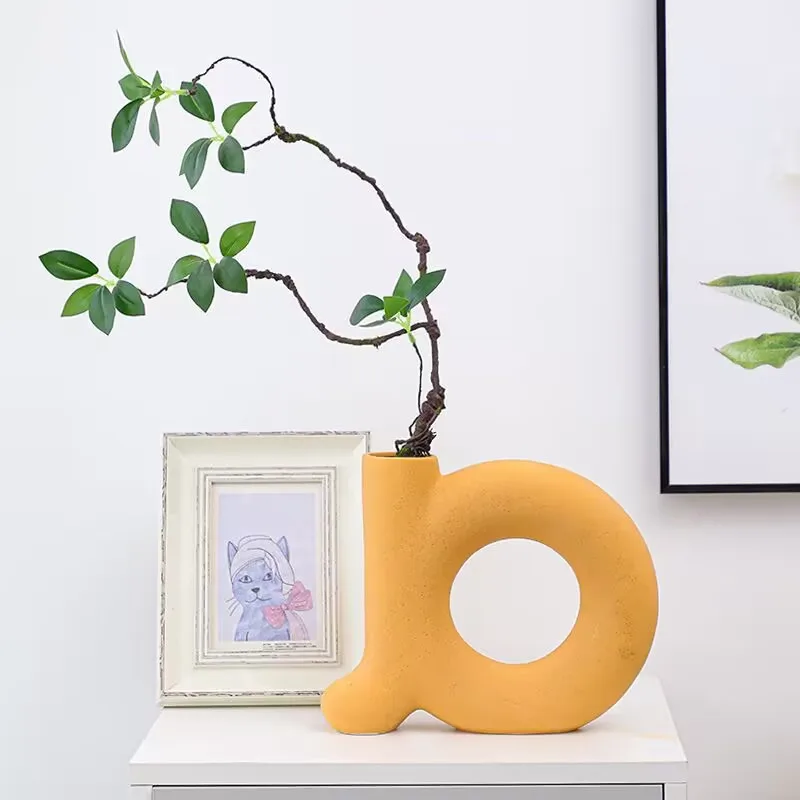 Large Unique Household Arch Vase Mold For Succulent Flower Donut