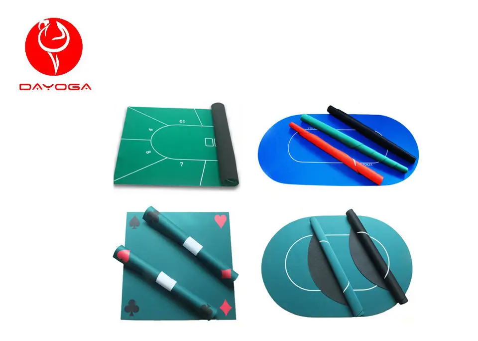 Профессиональный складной резиновый коврик для покерного стола 120 180X90 Овальный прямоугольный игровой