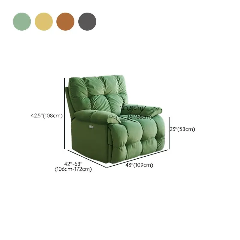 2023 New Arrival Hot Sale Velvet Fabric Material Vintage Swivel Rocker