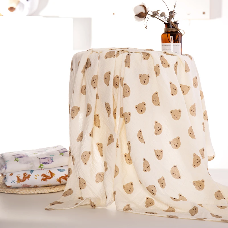 OEM China Wholesale Muslin Blankets For Kids Soft Wholesale Organic Swaddle Baby Muslin Blanket