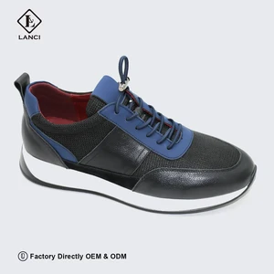 LANCI Manufacturer for Custom Men Shoes ODM Handmade Custom Shoes OEM Mens Leather Sneakers Shoes With Your Own Brand logo