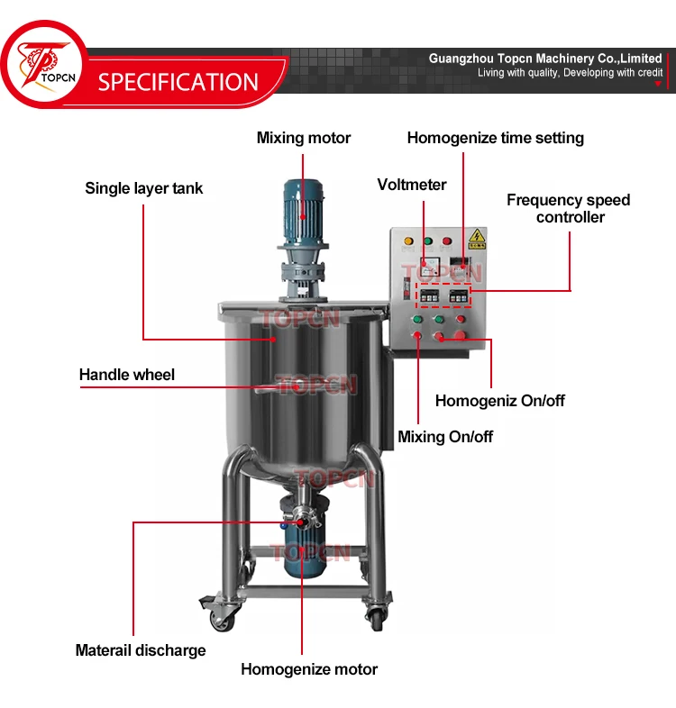 100l Single Layer Chemicals Making Production Equipment Small Liquid