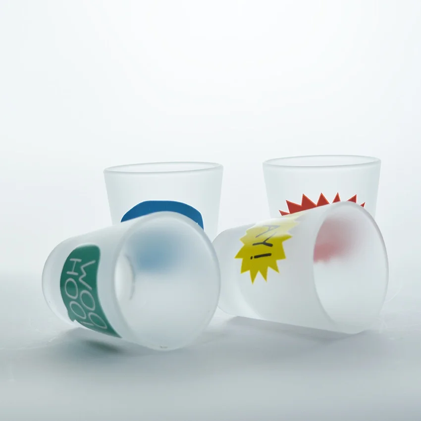 Supply 2oz Frosted Small Wine Glass Set Transparent Liquor Glass XY1032A Spirits Glass Cup Can Print Logo Modern Design preview 4