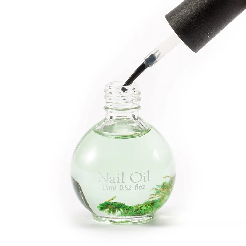 Private Label 15ml Cuticle Oil Bottle With Brush Nail Edge Care Nutrition Oil Anti Barb