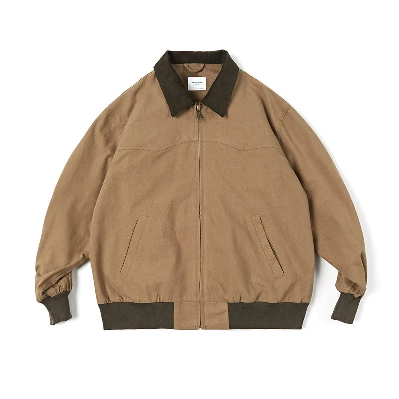 Wholesale Men's Work Jacket with Corduroy Collar