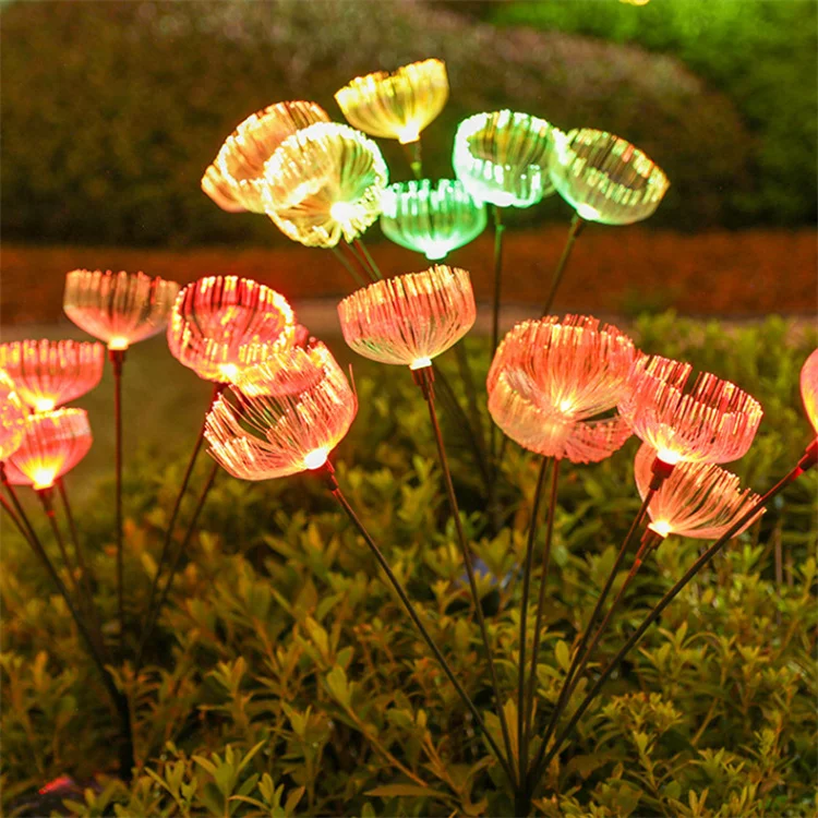 Rotate Solar Powered Medusa Landscape Garden Light Swaying