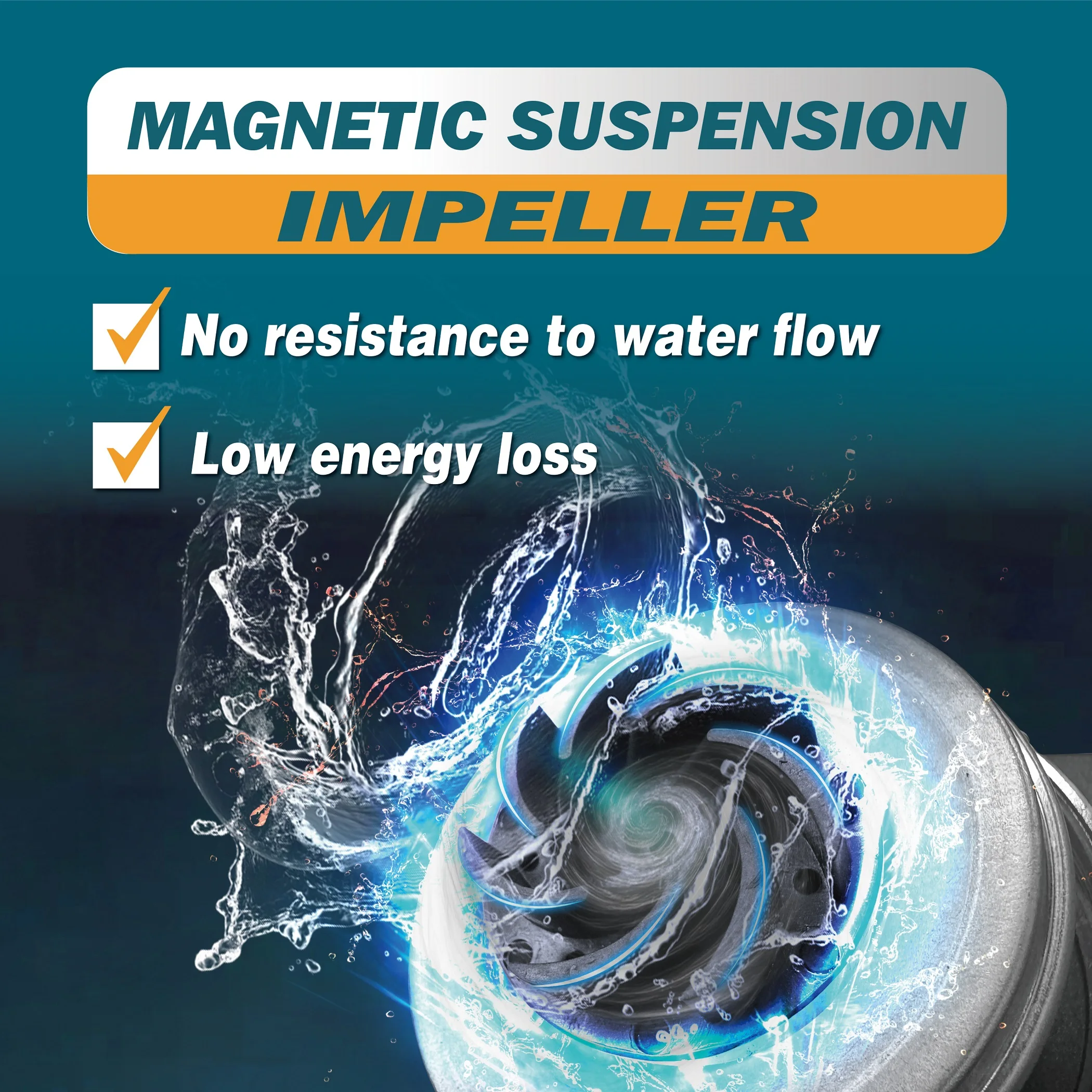 product grandfar small smart magnetic levitation impeller ultra quiet 9w water pump energy saving clean water circulating hot water pump-6