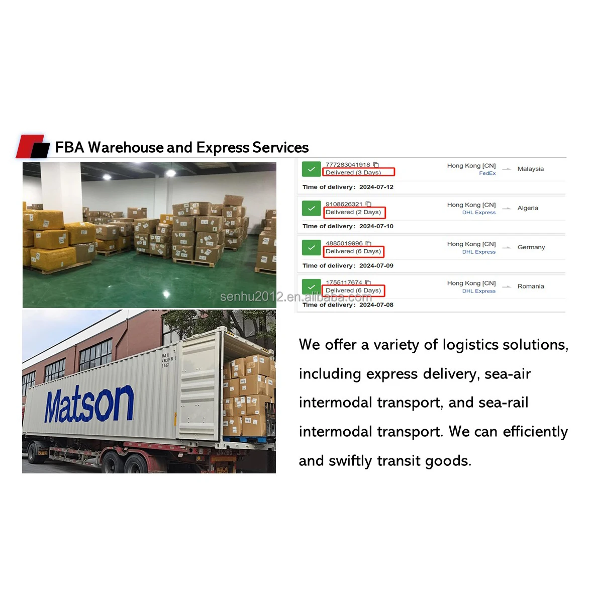 Reliable Express Shipping Solutions From China to South Africa Amazon  Warehouse Fedex Zto Express With China