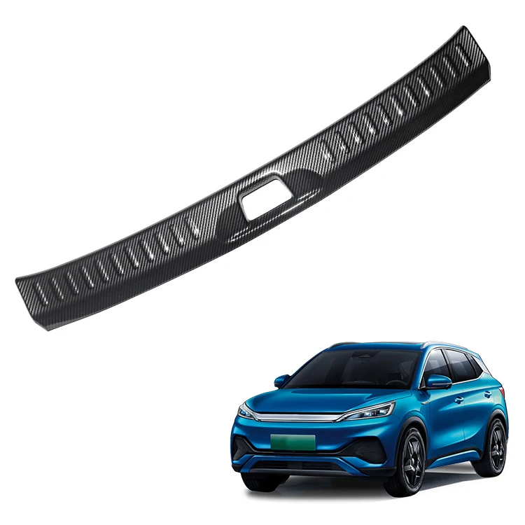 ABS Imitate Carbon Trunk Guard Plate Cover Car Interior Decoration Accessories Inner Rear Trunk Guard For BYD ATTO 3 Yuan Plus