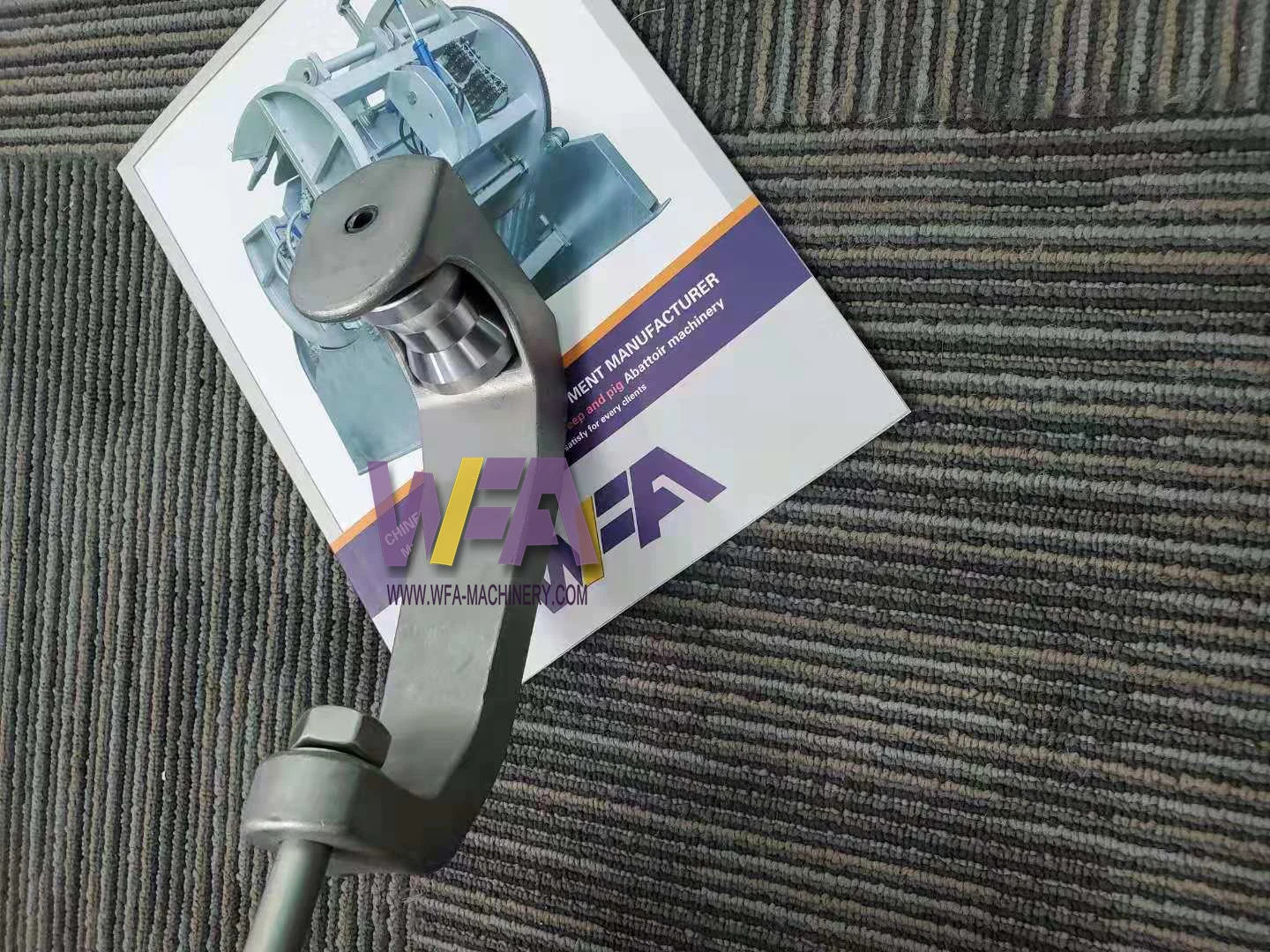Complete WFA Sheep Meat Processing Slaughter House of Goat Butcher Overhead Rail Pulley Hook