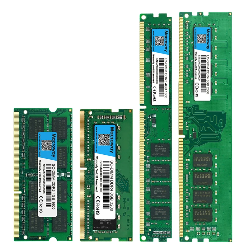 まとめ売り メモリ 各種 DDR2/DDR3 1GB/2GB 大量セット Macroway 1GB-16GB DDR1 DDR2 DDR3 DDR4 RAM, 5 Yıl Garantili