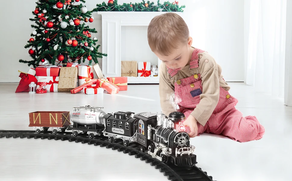 remote control christmas tree train