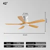 42inch- White + natural wood color