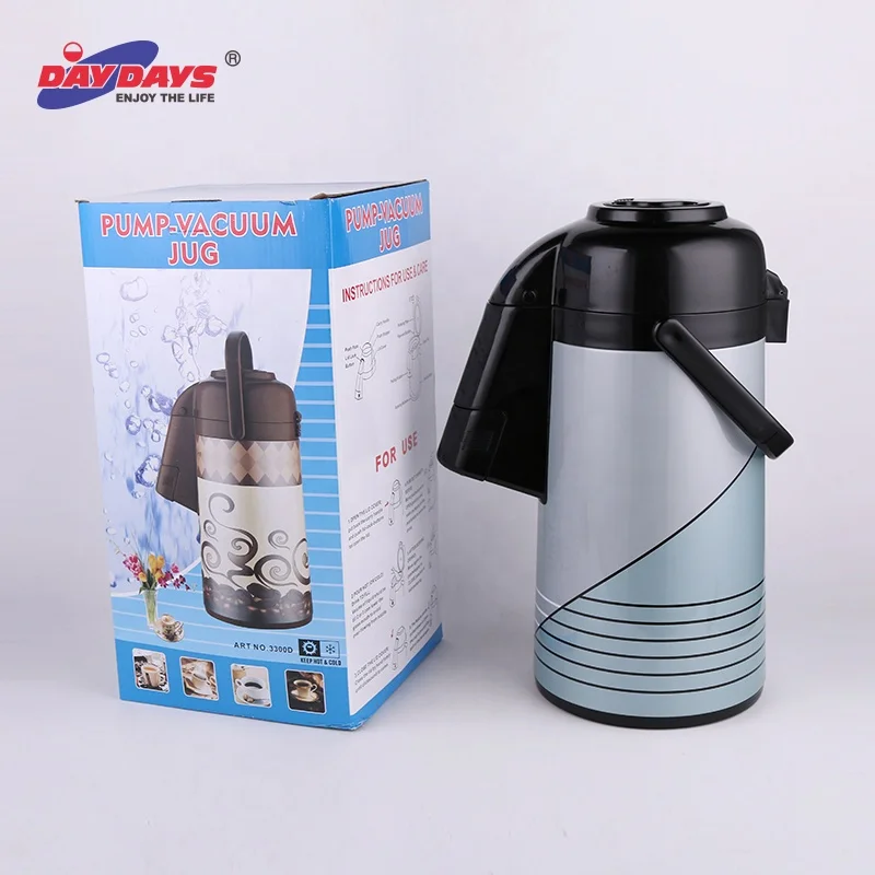 3.0L Vacuum Flask Water Bottle Hot Selling Air Pump Pot Iron Body