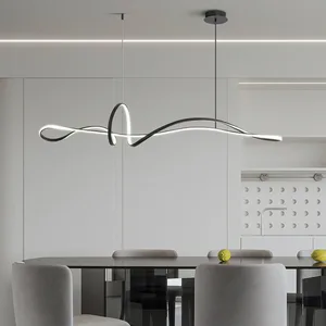 Manufacturer Custom Design Simple Special Shaped Modern Living Dining Room Led Pendant Light Led Chandelier