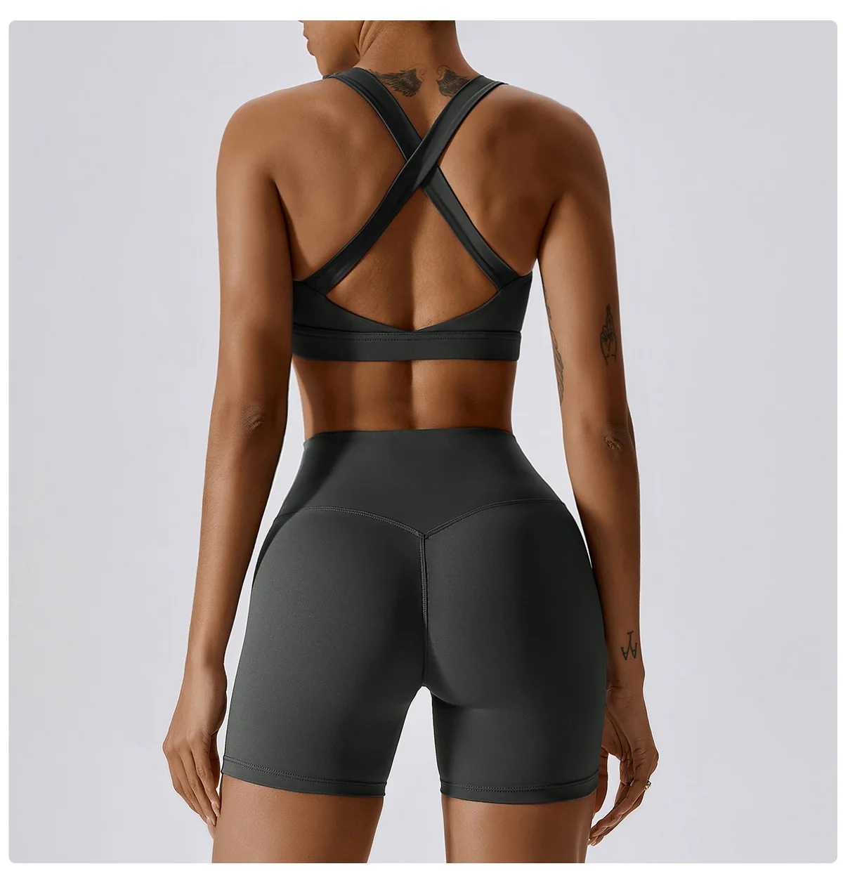 Custom Logo Sport Bra Activewear Women Gym Fitness Sets Wear High Waist