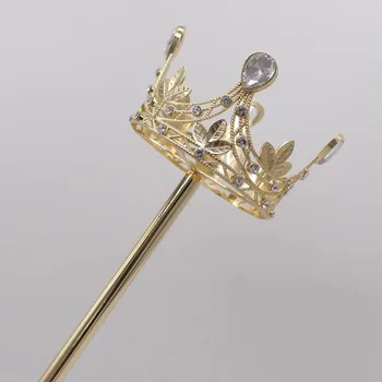 Luoxin Wholesale Silver Queen Pageant Scepter Princess Gold Plated ...