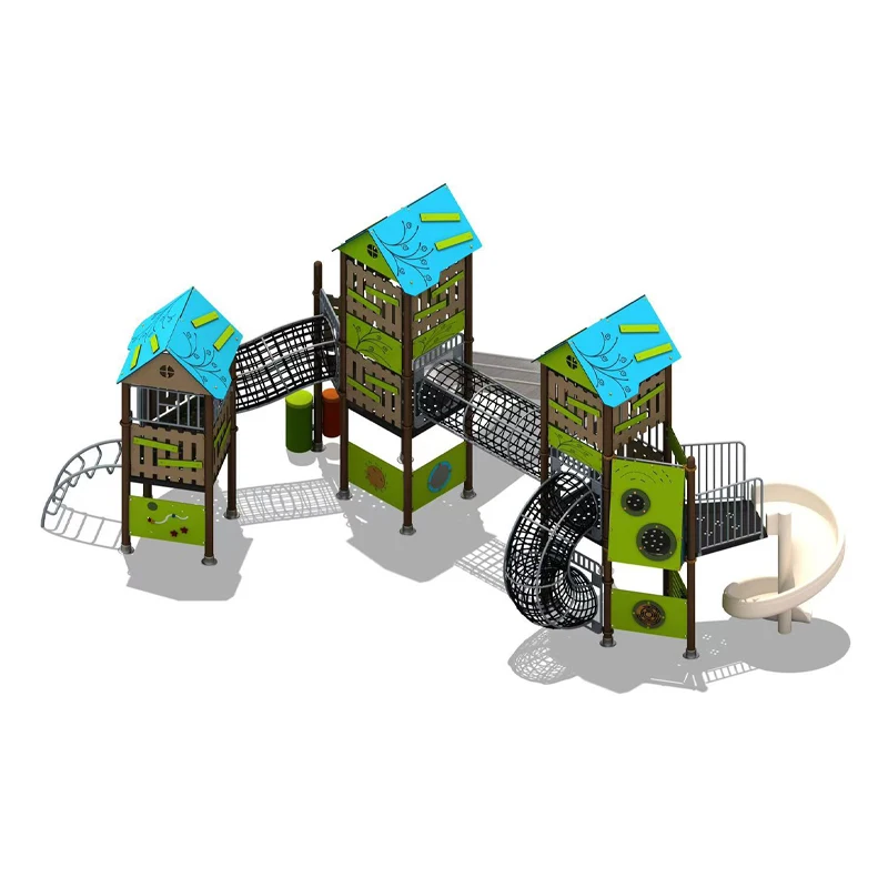 Large Outdoor Stainless Steel Slide Playground Equipment for Kids Educational Play Equipment for Residential Public Use