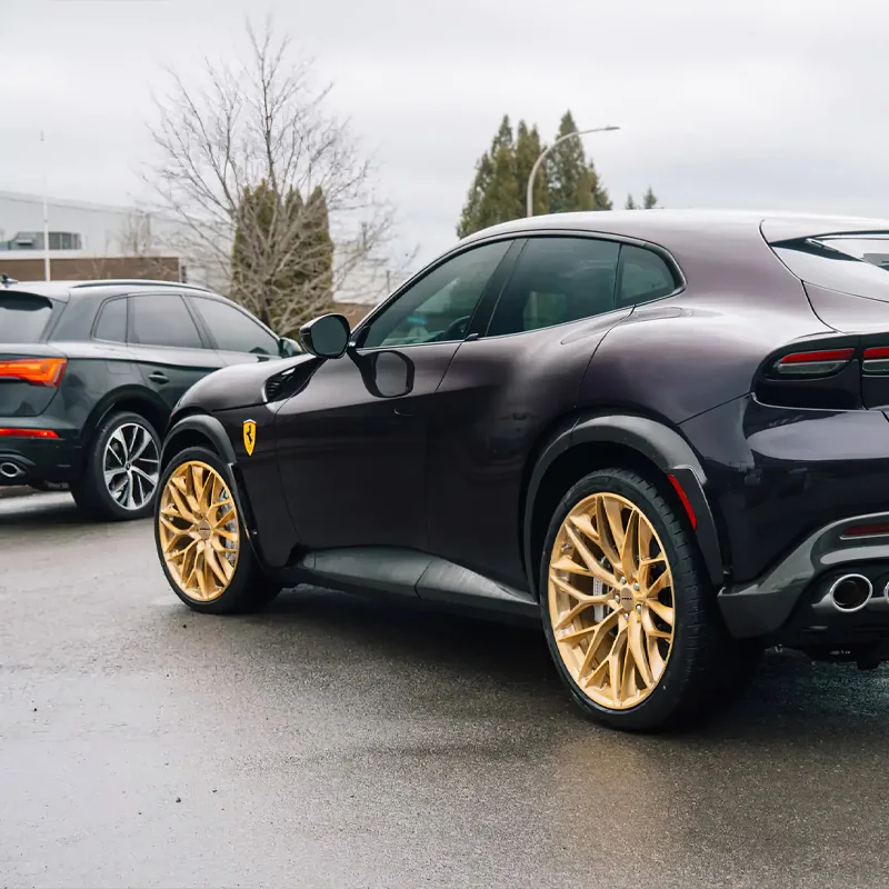 XL 1-Piece Monoblock Deep Dish Gold Rim Concave Custom Forged Wheel 5x114.3 5x120 5x112 Car Alloy Wheels for bmw Audi Porsche - Image 1