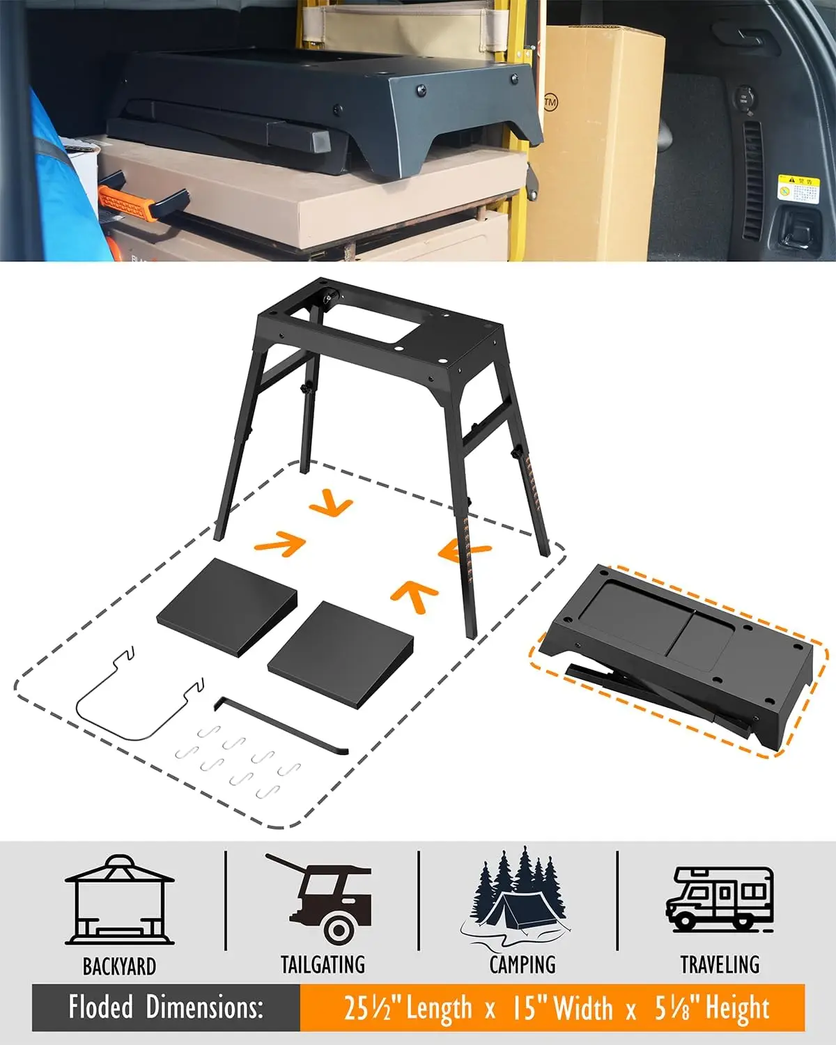 Portable Folding Griddle Stand for Blackstone Griddle Table Top Grill ...