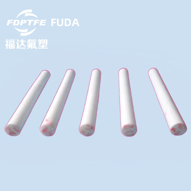 FUDA Modified Ptfe Taflon Ptfe Raw Material Carbon Filled Graphite Rod with More Abrasion Performance