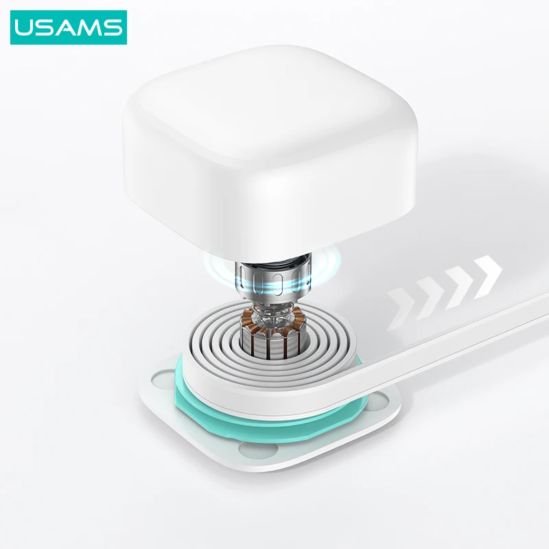 USAMS 2023 Private 35w Pd Fast Charger US Plug Type c Port With Type c Retractable Cable 35w Usb c Charger Gan