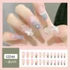 Cz044 silver glitter butterfly