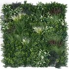 Artificial Foliage Indoor Outdoor Grass Vertical Garden Panel Plant Artificial Green Wall With Fire And UV Resistant