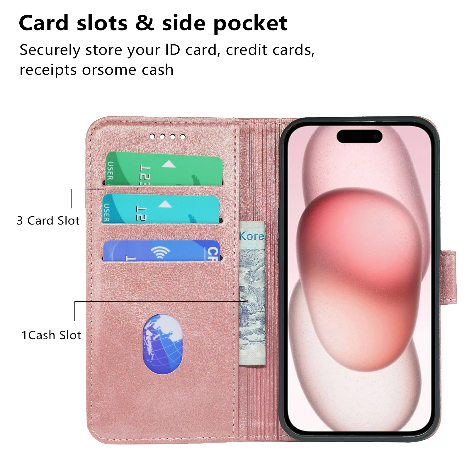 HONLEN Smartphone Case, Compatible with iPhone 15 Pro