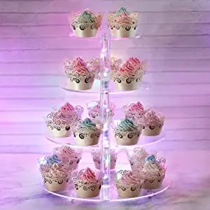 7-Etagen Cupcake-Ständer Aus Acryl - Für Bis Zu 100 Cupcakes