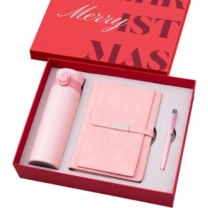 2026 Luxury Branded Employee On-Boarding Kit | A5 PU Leather Planner + Corporate Pen + Mug + Auto Umbrella | Fast Ship USA/EU