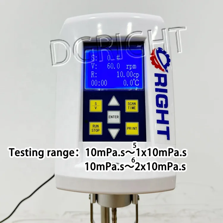 Portable Digital Rotational Price Display Paint Lab Brookfield Torsion Viscometer