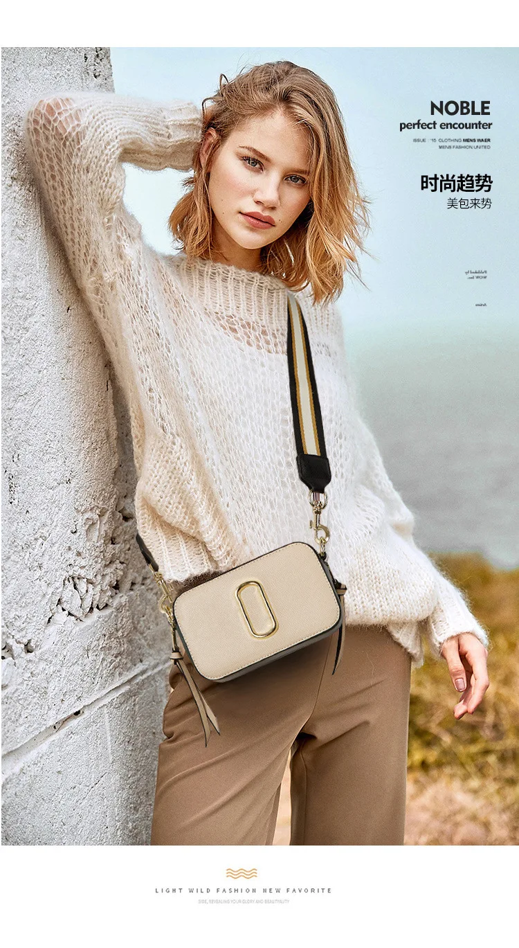 Fashion all-in-one one -shoulder cross-body wide shoulder strap camera bag multi-color optional spring and summer female bag