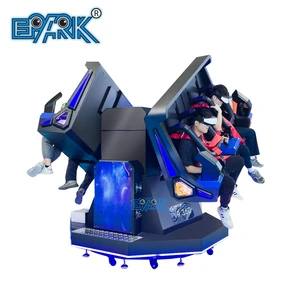 360 VR Rotation 4-Seat Gaming Set 9D VR Chair Roller Coaster Indoor Adventure Parks Metal Plastic for Trampoline Park