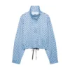 Top azzurro