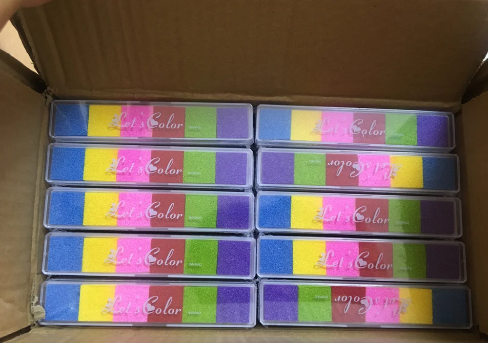 6 Colors Stamp Ink Pad Diy Scrapbook Deco Buy Ink Pad,Pantone Ink
