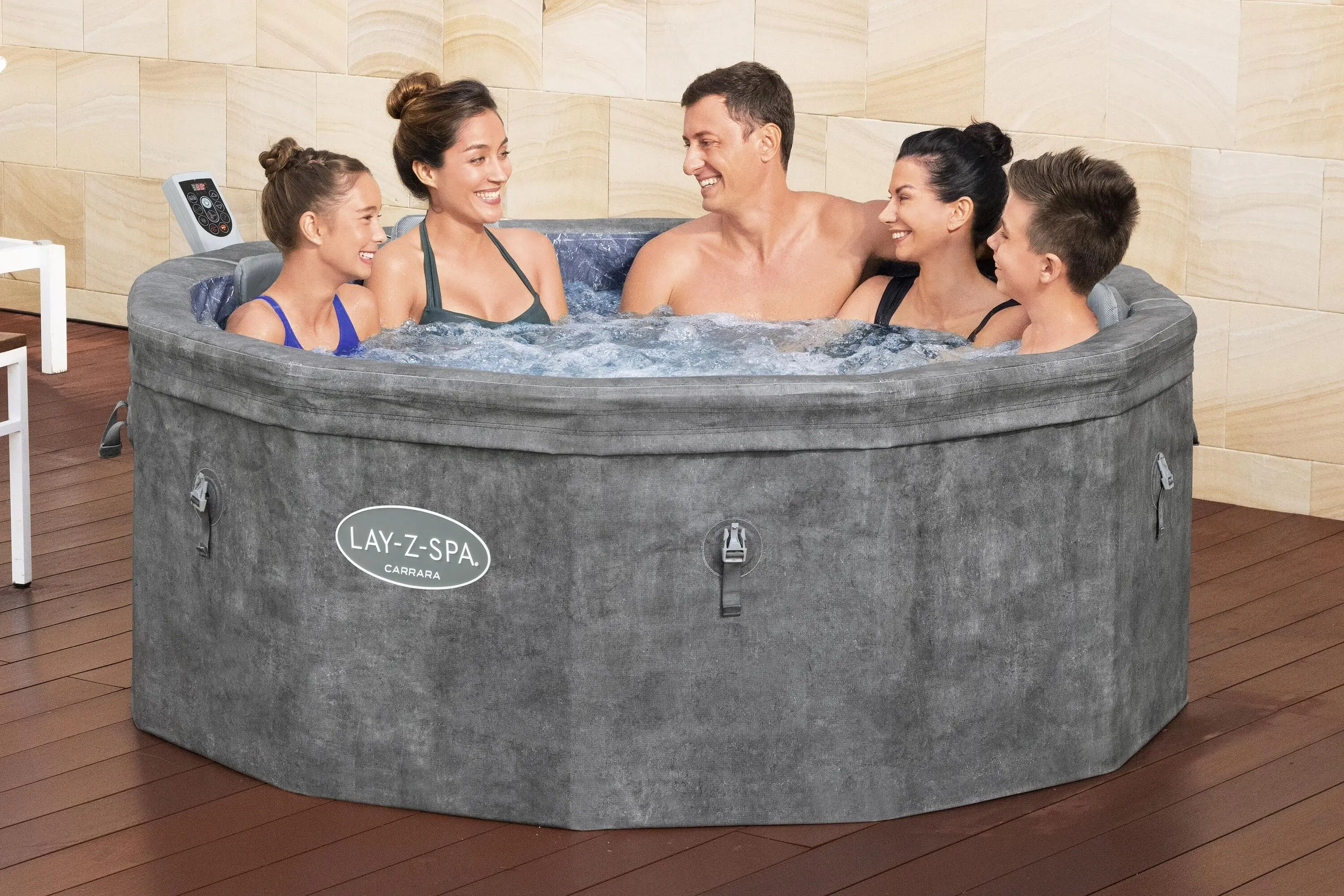 Lay-Z-Spa Carrara Energy-Efficient 4-6 Person Hot Tub with App Lay-Z-Spa Carrara Energy-Efficient 4-6 Person Hot Tub with App