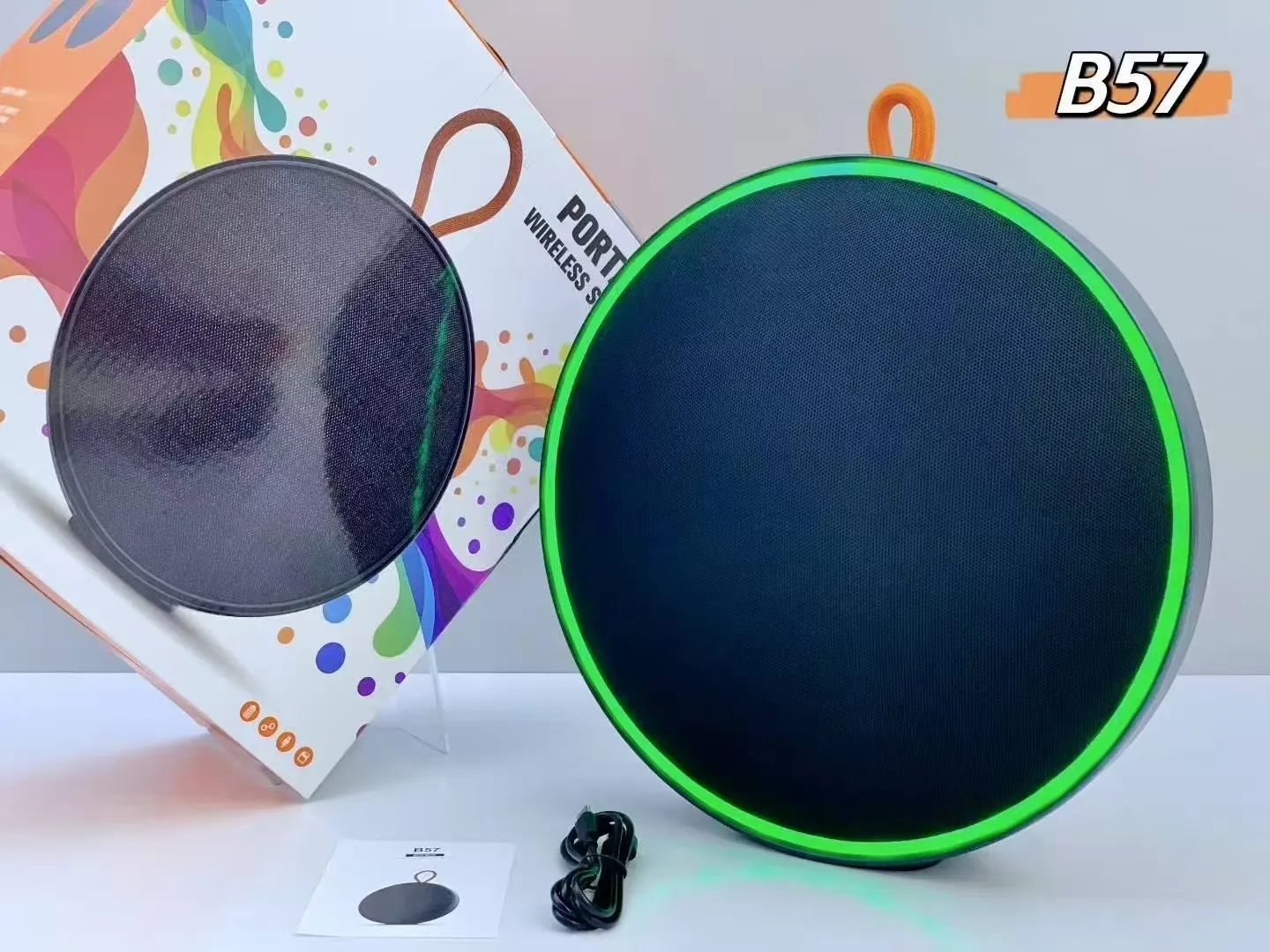 The New B57 Wireless Blue Tooth Speaker, Portable Outdoor DJ Subwoofer, 40W  High-power Rechargeable Series Player Speaker