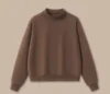 brown sweatshirt