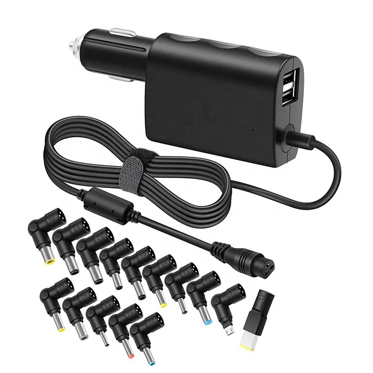 100w Universal Laptop Car Charger Dc18.5v 19v 19.5v 20v Travel Adapter