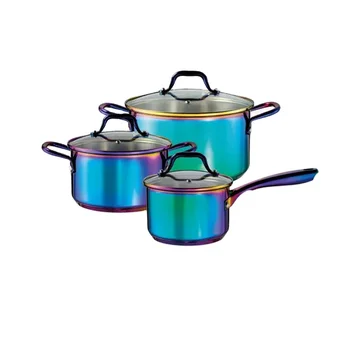 Low Moq Cheap Cooking Utensils Set For Kitchen Non Stick Pots Cookware Tools Nonstick