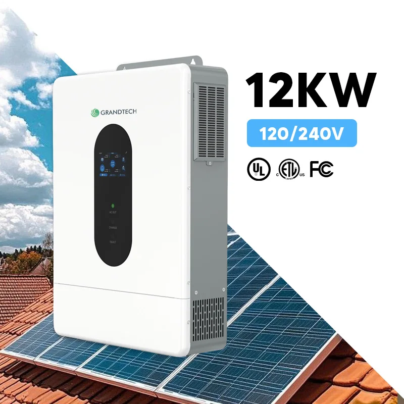 Stoc SUA: inversor hibrid solar de stocare cu putere de 8 kW până la 12 kW (10 kW), cu fază divizată, 120/240 V CA, cu WiFi, cu frecvență joasă, 50/60 Hz
