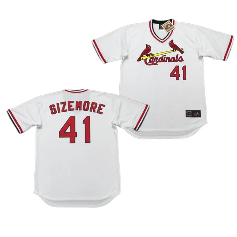 Wholesale Men's St. Louis 42 BRUCE SUTTER 45 BOB GIBSON 47 JOAQUIN ANDUJAR  51 WILLIE McGEE 57 DARRYL KILE Baseball Jersey Stitched S-5XL From  m.