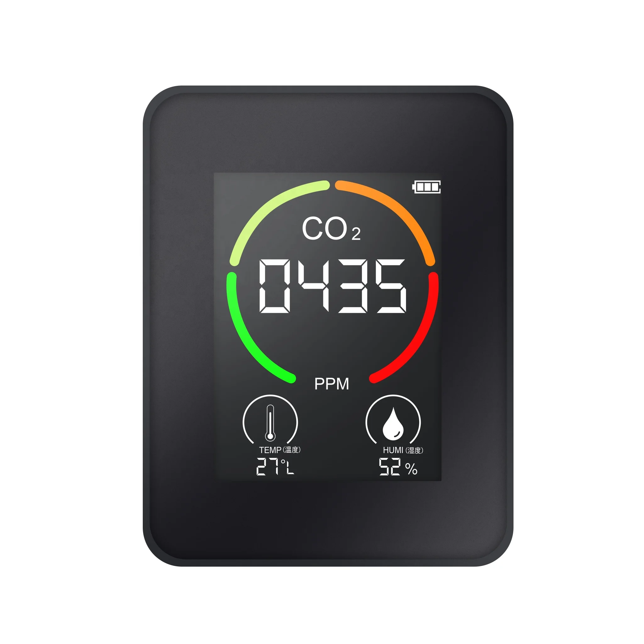 Портативный гигрометр с ЖК-дисплеем цифровой датчик CO2 детектор качества воздуха