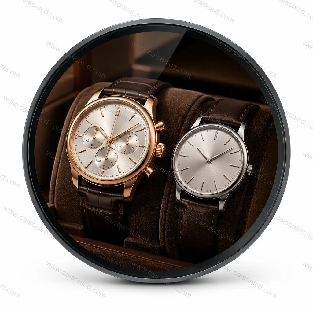 AUO 23.6 Inch Round LCD Display P236RVN01.0 with 848(RGB)*848 700 Nits Digital Signage and  Circular Display Advertising