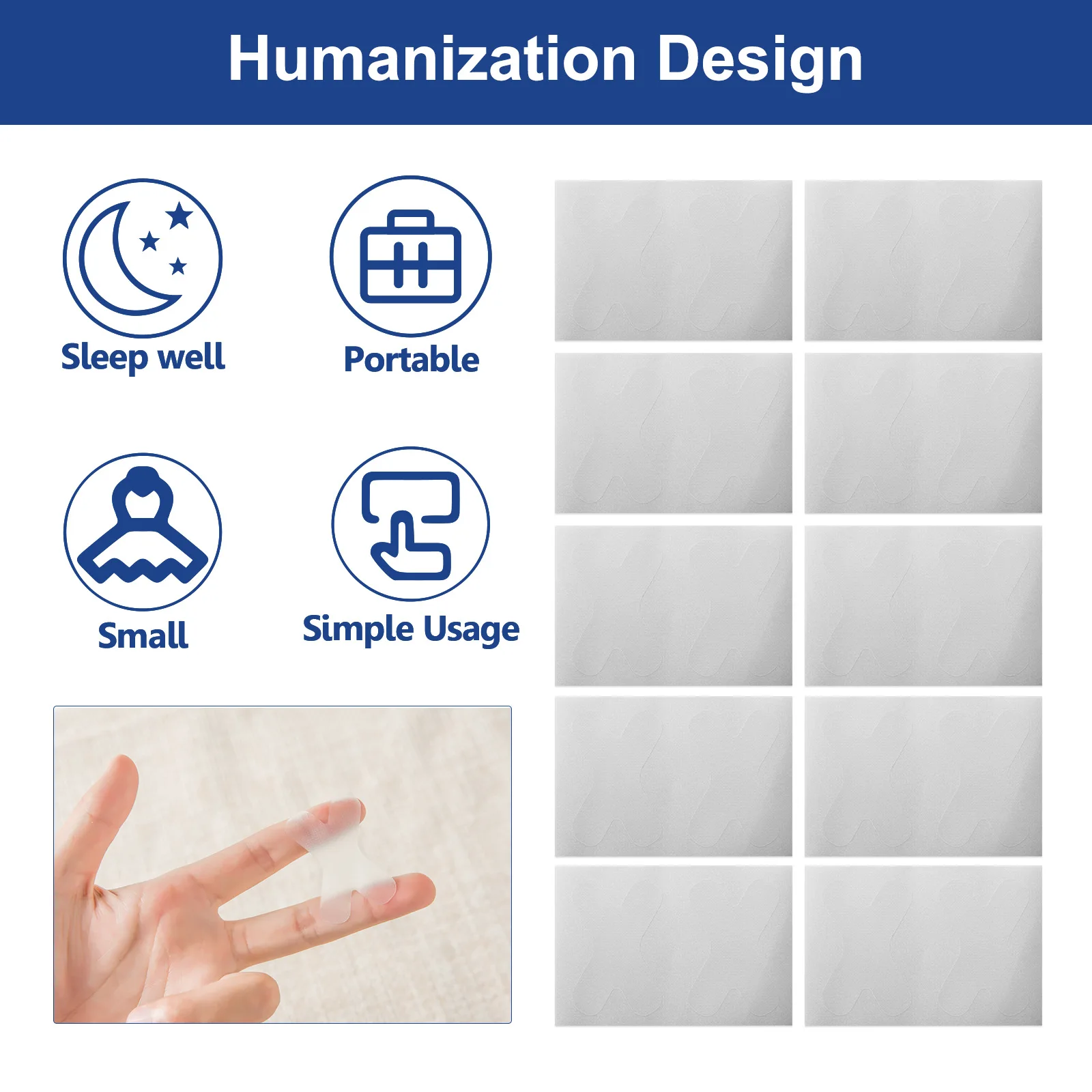 Private Label Mouth Tapes For Better Sleep Strong Adhesive Fabric For