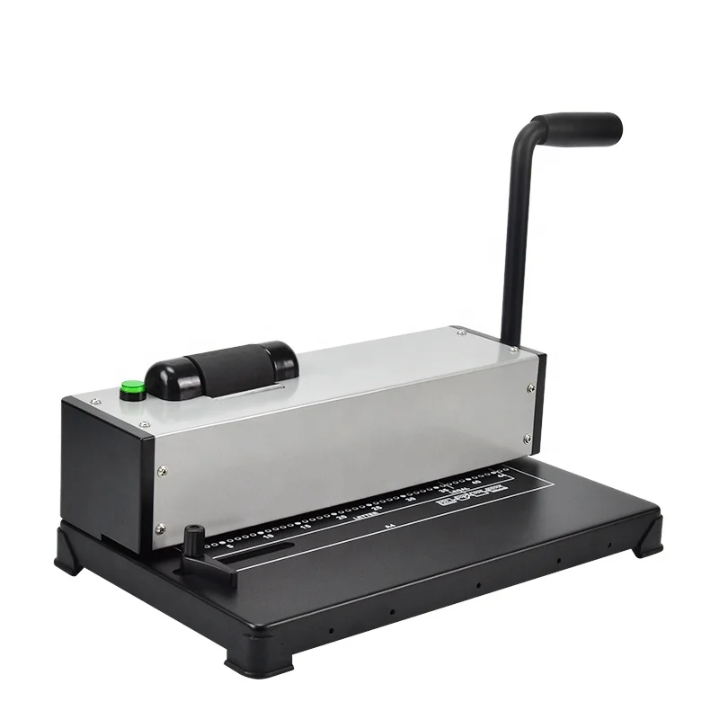 Factory RAYSON PD12 Electric 46 Holes Spiral Coil Hole Puncher Portable Punching Binding Machine